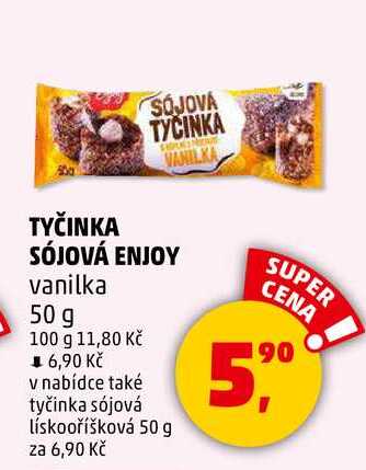 TYČINKA SÓJOVÁ ENJOY vanilka, 50 g 