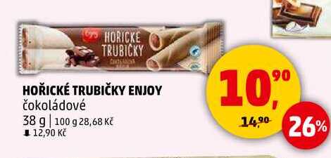 HOŘICKÉ TRUBIČKY ENJOY čokoládové, 38 g 