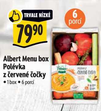 Albert Menu box Polévka z červené čočky