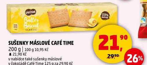 SUŠENKY MÁSLOVÉ CAFÉ TIME, 200 g 