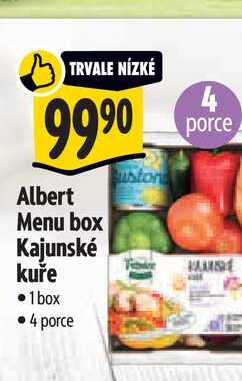 Albert Menu box Kajunské kuře 