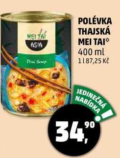 POLÉVKA THAJSKÁ MEI TAI, 400 ml