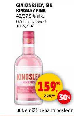 GIN KINGSLEY PINK 40/37,5% alk., 0,5 l