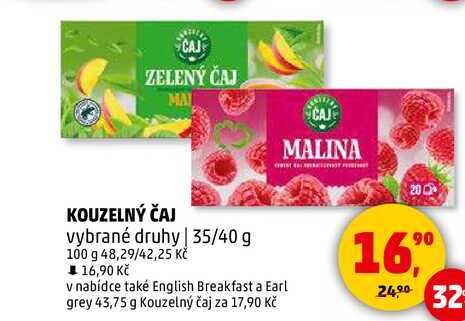 KOUZELNÝ ČAJ vybrané druhy, 35/40 g 