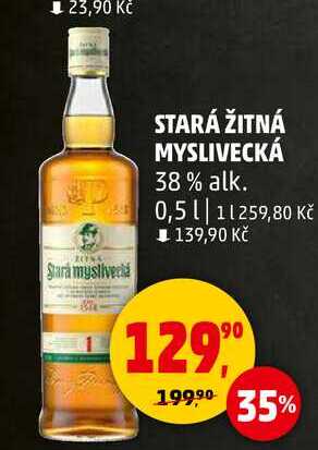 STARÁ ŽITNÁ MYSLIVECKÁ 38% alk., 0,5 l
