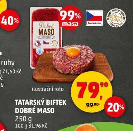 TATARSKÝ BIFTEK DOBRÉ MASO, 250 g