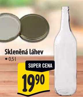 Skleněná láhev, 0,5 l