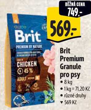 Brit Premium Granule pro psy, 8 kg 