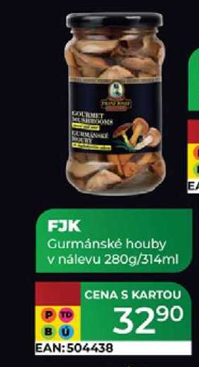 Kaiser Franz Josef Gurmánské houby v nálevu 280g/314ml 