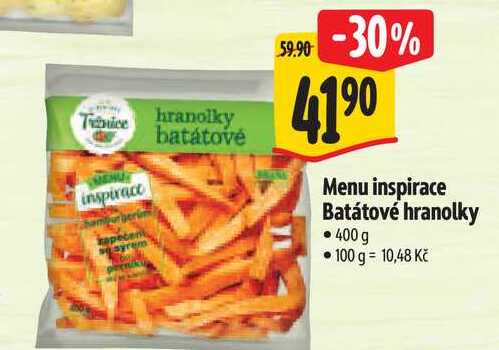 Menu inspirace Batátové hranolky, 400 g 