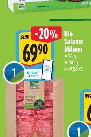 Bio Salame Milano 70 g 