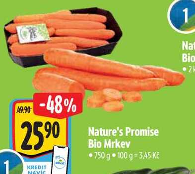 Nature's Promise Bio Mrkev, 750 g