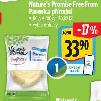 Nature's Promise Free From Parenica přírodní, 110 g 