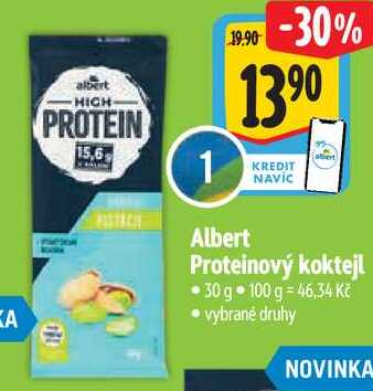 Albert Proteinový koktejl, 30 g 