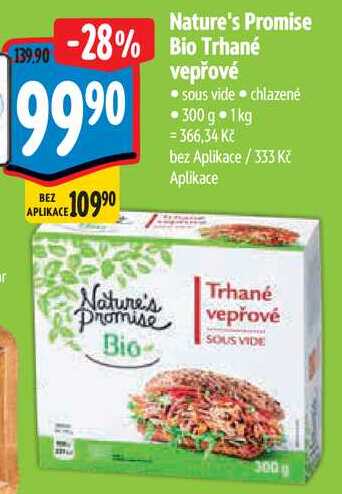 Nature's Promise Bio Trhané vepřové, 300 g