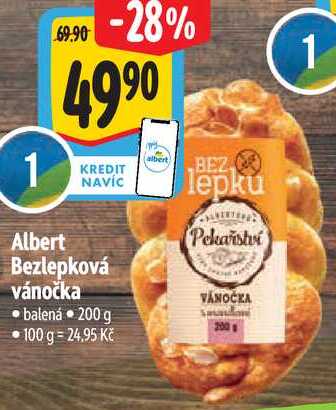 Albert Bezlepková vánočka, 200 g