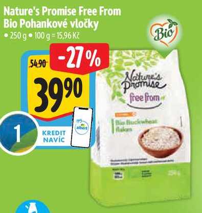 Nature's Promise Free From Bio Pohankové vločky, 250 g 