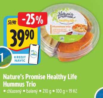 Nature's Promise Healthy Life Hummus Trio, 210 g