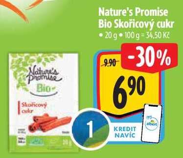Nature's Promise Bio Skořicový cukr, 20 g