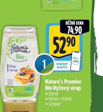  Nature's Promise Bio Rýžový sirup 250 ml  