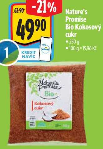 Nature's Promise Bio Kokosový cukr, 250 g