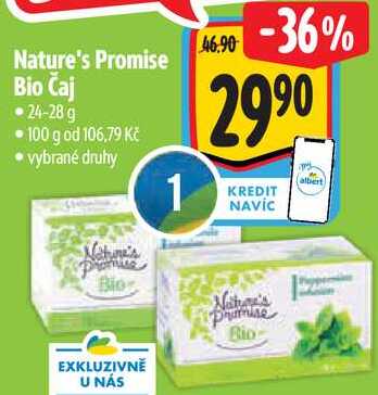 Nature's Promise Bio Čaj, 24-28 g