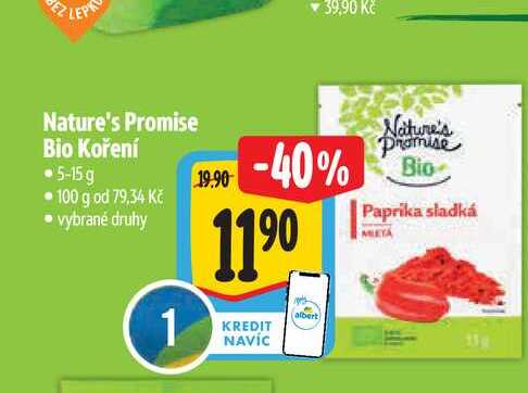   Nature's Promise Bio Koření  5-15 g 