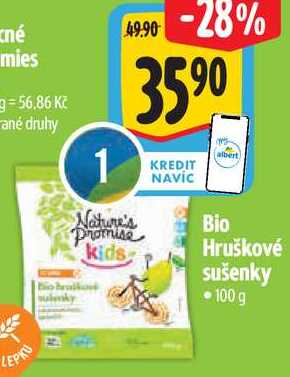 Bio Hruškové sušenky, 100 g
