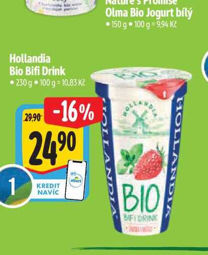  Hollandia Bio Bifi Drink 230 g 