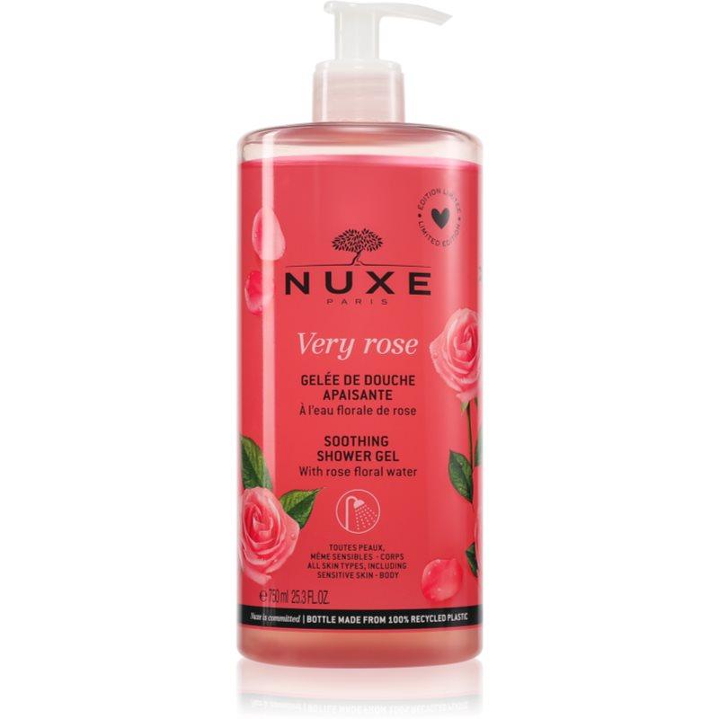 Nuxe Very Rose Soothing Shower Gel sprchový gel s vůní růží 750 ml