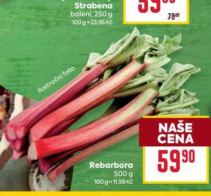 Rebarbora 500 g