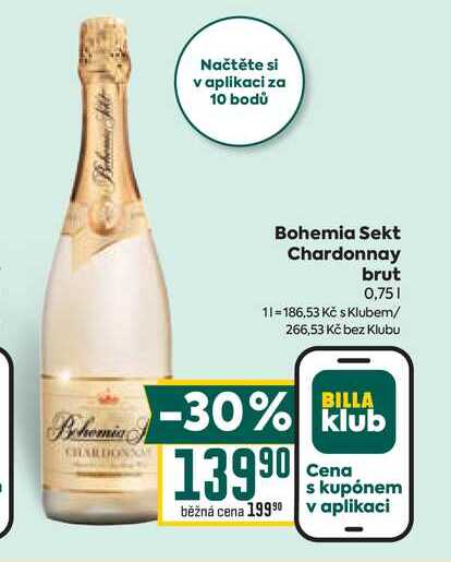 Bohemia Sekt Chardonnay brut 0,75l 
