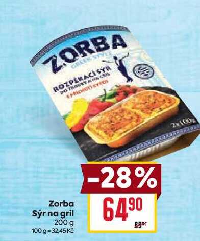 Zorba Sýr na gril 200 g 