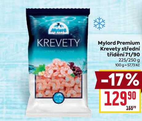 Mylord Premium Krevety střední třídění 71/90 225/250 g