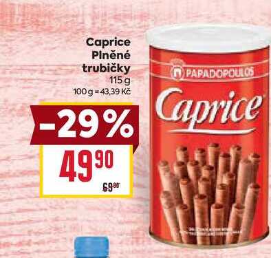 Caprice Plněné trubičky 115 g