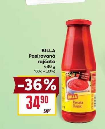 BILLA Pasírovaná rajčata 680 g 
