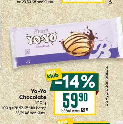 Yo-Yo Chocolate 210 g 