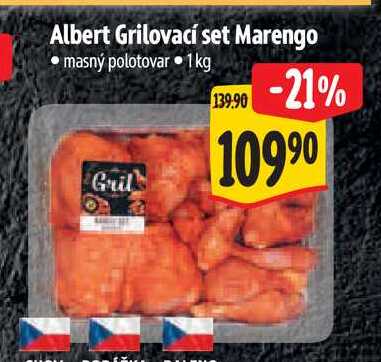 Albert Grilovací set Marengo  1 kg
