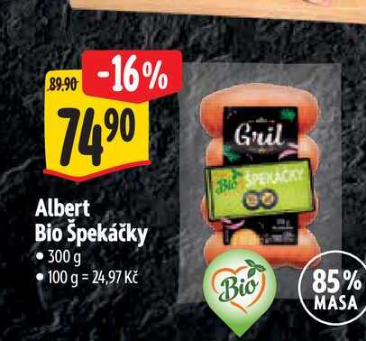  Albert Bio Spekáčky  300 g