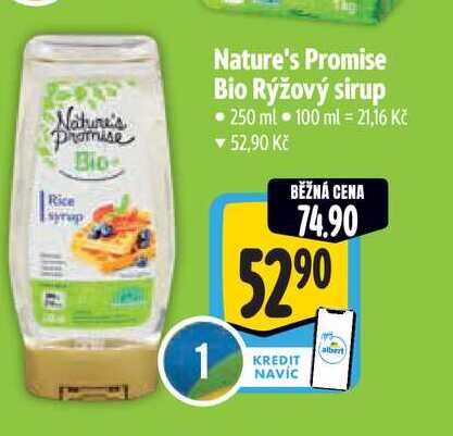   Nature's Promise Bio Rýžový sirup 250 ml 