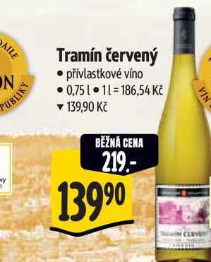   Tramín červený  0,75 l