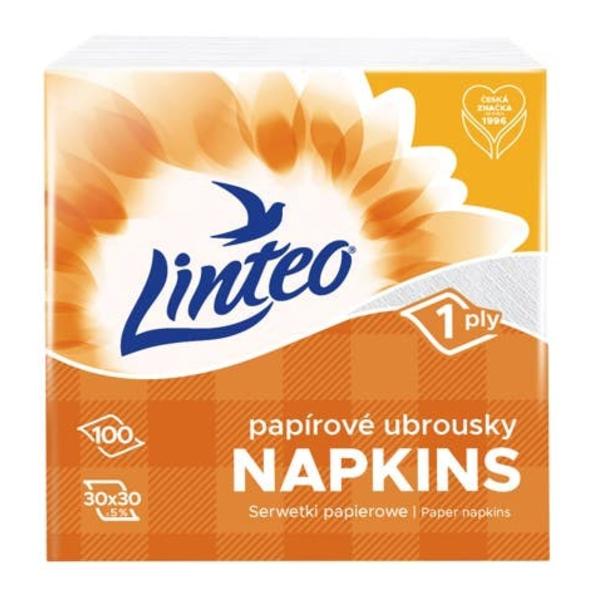 Linteo Ubrousky Classic 1vrstvé bílé, 30x30 cm