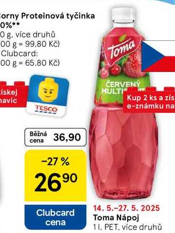 Toma Nápoj PET, 1 l 