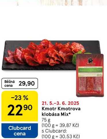 Kmotr Kmotrova klobása Mix, 75 g 
