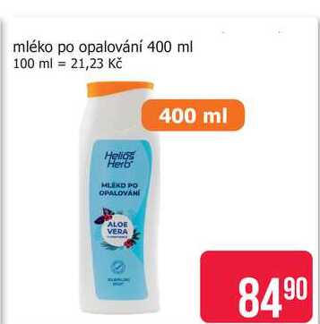 Helios Herb mléko po opalování 400 ml 
