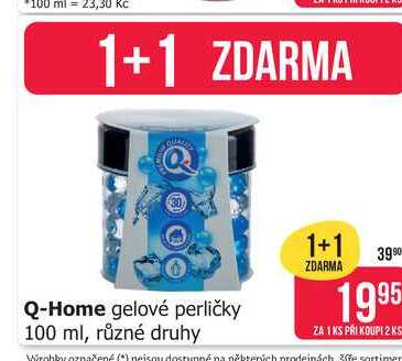 Q-Home gelové perličky 100 ml, různé druhy 
