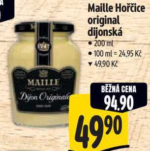Maille Hořčice original dijonská, 200 ml 