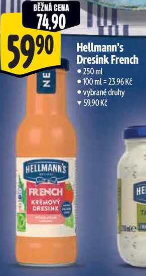Hellmann's Dresink French, 250 ml 