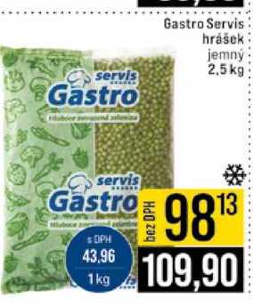 Gastro Servis hrášek jemný 2,5 kg 