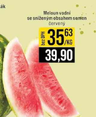 Meloun vodní se sníženým obsahem semen červený 
